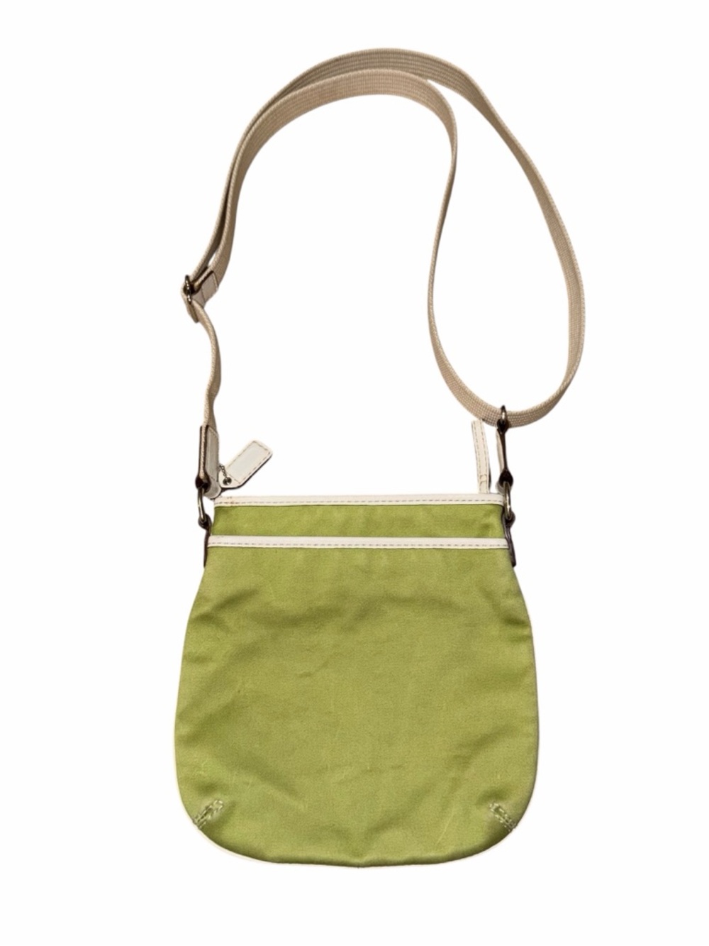 Vintage Coach SoHo Green & Cream Crossbody - Picture 5 of 7